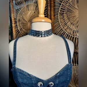 D&G Dolce & Gabbana disco ball punk necklace